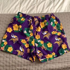 NWOT MN Vikings Swim Shorts